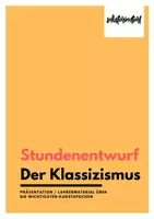 Vorschau - Stundenentwürfe - Präsentation: Klassizismus - Stundenentwurf & Lehrermaterial - Deckblatt
