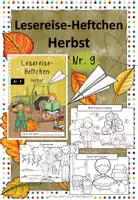 Vorschau - Arbeitsblätter - Lesereise-Heftchen Nr. 9 Herbst - Deckblatt