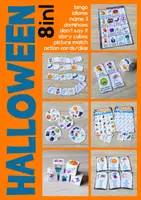 Vorschau - Stationenlernen - Halloween Games 8in1 - Deckblatt