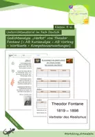 Vorschau - Arbeitsblätter - Gedicht "Herbst" von Theodor Fontane + AB Kurzanalyse + AB Bewertungsraster zum Gedichtvortrag (Herbstgedicht) - Deckblatt