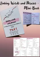 Vorschau - Merkblätter - Linking Words and Phrases - Mini-Book - Deckblatt