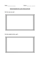 Vorschau - Arbeitsblätter - Ich bin anders als du - Deckblatt