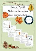 Vorschau - Mal- und Bastelvorlagen - Basteln mit Naturmaterialien - Eine Ideensammlung - Deckblatt