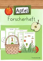 Vorschau - Stundenentwürfe - Apfel Forscherheft - Deckblatt