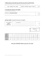 Vorschau - Test - Orange Line 1 Unit 1 Vokabeltest / vocabulary test (reading corner + rooms) - Seite 3