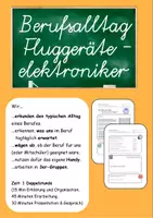 Vorschau - Arbeitsblätter - Fluggeräteelektroniker- In den Alltag einfühlen - Deckblatt
