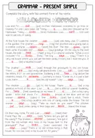 Vorschau - Arbeitsblätter - Present Simple - Grammar Worksheet (Halloween Story) - Seite 2