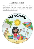 Vorschau - Arbeitsblätter - DER SOMMER - Wortschatzrad - Seite 2