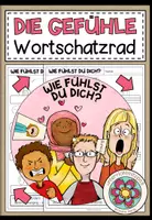 Vorschau - Arbeitsblätter - DIE GEFÜHLE - Wortschatzrad - Deckblatt