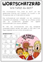 Vorschau - Arbeitsblätter - DIE GEFÜHLE - Wortschatzrad - Seite 1
