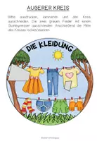 Vorschau - Arbeitsblätter - DIE KLEIDUNG - Wortschatzrad - Seite 2
