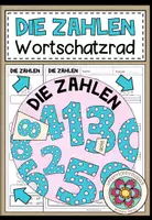 Vorschau - Arbeitsblätter - Zahlen – DaF, DaZ, Deutsch, Wortschatz, Vokabeln, Arbeitsblatt, Zahlen lernen, Begriffe lernen | Wortschatzrad, Deutsch lernen, Sprachförderung, Klasse 2, 3, 4, Grundschule - Deckblatt