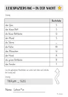 Vorschau - Arbeitsblätter - Lesespaziergang - In der Nacht - Seite 3