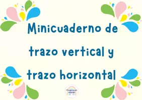 Vista previa - Hojas de trabajo - Mini cuaderno de Trazo vertical y horizontal - Portada