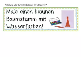 Vorschau - Stundenentwürfe - Kunststunde: Der bunte Herbstbaum (Drucktechnik) (A3) - Seite 3
