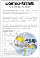 Vorschau - Arbeitsblätter - DAS WETTER - Wortschatzrad - Seite 1