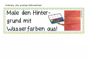 Vorschau - Stundenentwürfe - Kunststunde: Das gruselige Halloweenhaus (A4/A3) - Seite 3