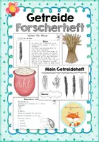 Vorschau - Arbeitsblätter - Forscherheft: Getreide - Deckblatt