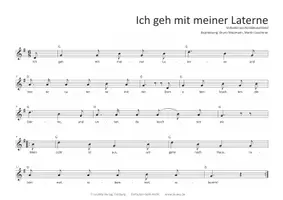 Vorschau - Arbeitsblätter - Laternenlied: Ich geh mit meiner Laterne - Musizieren zu Sankt Martin - Seite 2
