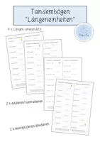 Vorschau - Arbeitsblätter - Tandembögen Längeneinheiten - Deckblatt