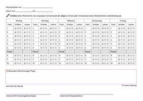 Vorschau - Arbeitsblätter - Verhaltens- und Mitarbeitsliste für Schülerinnen und Schüler - Seite 3