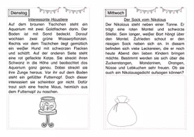 Vorschau - Arbeitsblätter - Wochenhausaufgabe Lesen und Malen - Seite 2