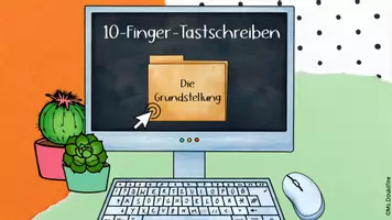 Vorschau - Präsentationen/Tafelbilder - 10-Finger-Tastschreiben: interaktive PDF Grundstellung (asdf jklö + Enter + Löschtaste) - Seite 2