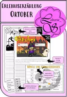 Vorschau - Arbeitsblätter - Erlebniserzählung: Oktober - Deckblatt