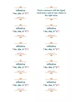 Vorschau - Arbeitsblätter - XXL MEGAPAKET - signal words study cards - all tenses - Seite 2
