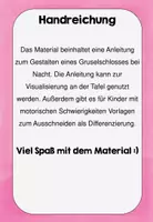 Vorschau - Mal- und Bastelvorlagen - Kunst: Gruselschloss bei Nacht - Seite 2