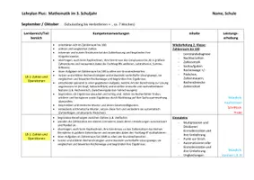 Vorschau - Lehrpläne/Lehrermaterial - Jahresplan Stoffverteilungsplan: Mathematik (Klasse 3, Bayern) - Seite 2