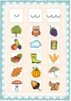 Vorschau - Arbeitsblätter - Klettmappe Silben-Herbst, Silben zuordnen - Deckblatt