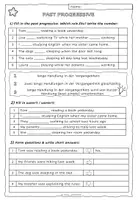 Vorschau - Arbeitsblätter - Past Progressive / Past Continuous vs. Past Simple Worksheets - Seite 3