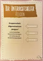 Vorschau - Arbeitsblätter - Gruppenarbeit mit Sicherung: Religion Allgemeinwissen - Deckblatt