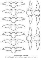 Vorschau - Mal- und Bastelvorlagen - Bastelvorlage Fledermaus Kunst Fensterbild Grundschule - Seite 3