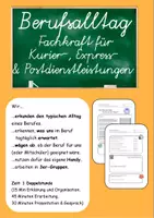 Vorschau - Arbeitsblätter - Fachkraft für Kurier-, Post- und Expressdienstleistungen - in den Alltag einfühlen - Deckblatt