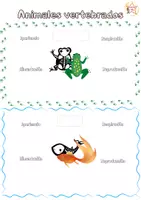 Vista previa - Juegos / Gamificación - Recorta y pega - Animales vertebrados color - página 2