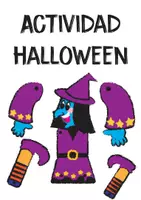 Vista previa - Juegos / Gamificación - Actividad de Halloween, una bruja muy simpática - Portada
