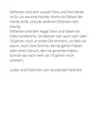 Vorschau - Arbeitsblätter - Der afrikanische Elefant - Seite 1