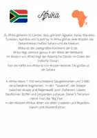 Vorschau - Arbeitsblätter - Afrika was ich unbedingt wissen muss - Deckblatt