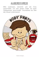 Vorschau - Arbeitsblätter - BODY PARTS - Vocabulary Wheel - Seite 2