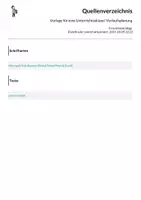 Vorschau - Text - Vorlage für eine Unterrichtsskizze/ Verlaufsplanung - Seite 1