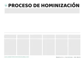 Vista previa - Hojas de trabajo - Puzzle proceso de hominización - página 2