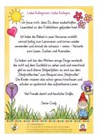 Vista previa - Hojas de trabajo - Frühblüher Lesen und Malen - página 1