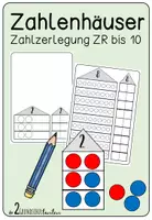 Vorschau - Arbeitsblätter - Arbeitsheft: Zahlzerlegung Zahlenraum bis 10 - Deckblatt