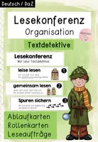 Vorschau - Merkblätter - Lesekonferenz "Textdetektive" - Ablauf & Organisation - Deckblatt