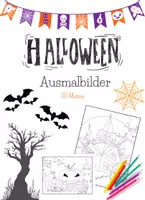 Vorschau - Mal- und Bastelvorlagen - Halloween Ausmalbilder/Malvorlagen - Feinmotorik - Deckblatt