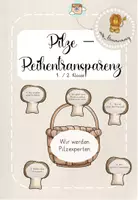 Vorschau - Unterrichtsreihen - Pilze: Reihentransparenz (1./2.Klasse) - Deckblatt