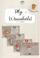 Vorschau - Merkblätter - Pilze: Wissenkartei (1./2. Klasse) - Deckblatt