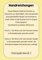 Vorschau - Arbeitsblätter - Sankt Martin - Suchsel/ Buchstabengitter - Seite 2